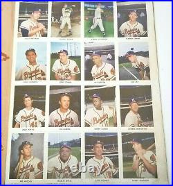 1955 Milwaukee Braves Golden Stamp Book Inc All 32 Stamps Aaron, Spahn, Matthe