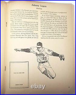 1955 Milwaukee Braves Golden Stamp Book Inc All 32 Stamps Aaron, Spahn, Matthe