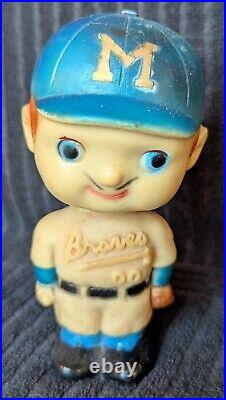 1959 1960 Bobble Head NODDER Milwaukee BRAVES VINTAGE RARE