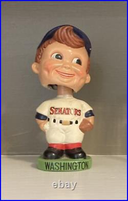 1960's Bobblehead Washington Senators Happy Face Green Base Bobble Head