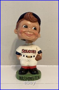 1960's Bobblehead Washington Senators Happy Face Green Base Bobble Head
