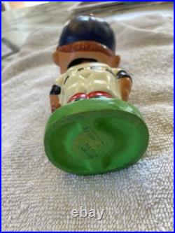 1960's Bobblehead Washington Senators Happy Face Green Base Bobble Head