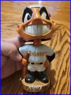 1960's Cleveland Indians Gold Base Nodder Bobblehead Vintage