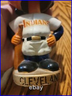 1960's Cleveland Indians Gold Base Nodder Bobblehead Vintage