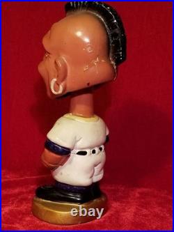 1960s Atlanta Braves Team Indian Mascot Bobblehead Gold Base Pitcher Nodder vtg