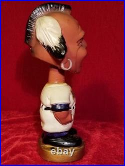1960s Atlanta Braves Team Indian Mascot Bobblehead Gold Base Pitcher Nodder vtg