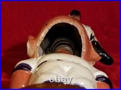 1960s Atlanta Braves Team Indian Mascot Bobblehead Gold Base Pitcher Nodder vtg