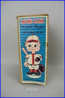 1960s Baseball Player Bobblehead Saving Bank Catcher A Langcraft Creation