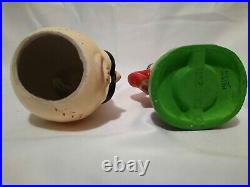 1960s Cincinnati Mr. Red Reds Baseball Bobbing Head Bobblehead Green Base w Box