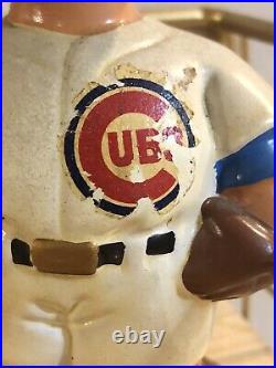 1960s Vintage Chicago Cubs Baseball Bobblehead Gold Base Excellent Japan