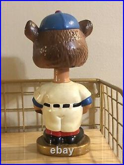 1960s Vintage Chicago Cubs Baseball Bobblehead Gold Base Excellent Japan