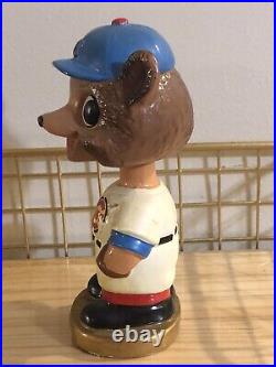 1960s Vintage Chicago Cubs Baseball Bobblehead Gold Base Excellent Japan