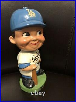 1960s Vintage Los Angeles Dodgers Green Base Bobble Head Nodder Excellentk