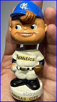 1961 1963 Bobble Head Nodder Kansas City Athletics Mini Minature Moon Face NM+