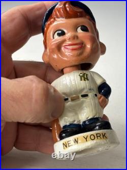 1961 1963 Bobble Head Nodder New York Yankees Mini Miniature Bobblehead Nice
