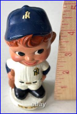 1961 1963 Bobble Head Nodder New York Yankees Mini Miniature Bobblehead Nice