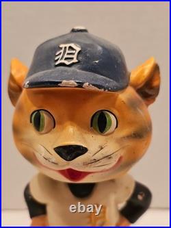 1961-63 Detroit Tigers White Base Bobble Bobbing Head Must See Photos Damaged