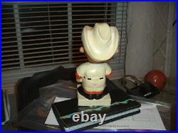 1961 Bobble Head Nodder Houston Colts Square White Base with Hat Decal