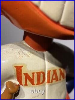 1962 Antique Green Base Cleveland Indians Wahoo Bobble Head Nodder Beautiful NM