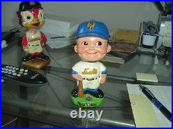 1962 Bobblehead Nodder New York Mets Green Base Baseball Great Decals