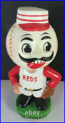 1962 Cincinnati Reds Green Base Nodder Bobblehead MLB Baseball Mr Red Mr Redlegs