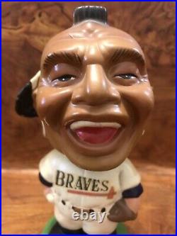 1962 Vintage Milwaukee BRAVES Indian Bobblehead Atlanta AARON Baseball AUTHENTIC