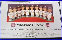 1965 Minnesota Twins World Series Heroes Katrina Complete Bobblehead SET COA