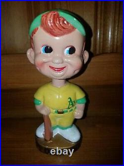 1967 Oakland As Boy Head Base Nodder/Bobbin Head/Bobbing Head Near Mint