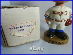 1968 Texas Rangers Gold Base Nodder Bobblehead WITH BOX MLB Baseball