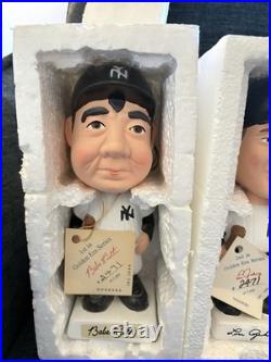 1989 Nodders Golden Era Series Ruth, Gehrig, Jackson, Cobb, Wagner Bobble heads