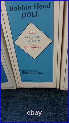 1989 Nodders Golden Era Series Ruth, Gehrig, Jackson, Cobb, Wagner Bobble heads