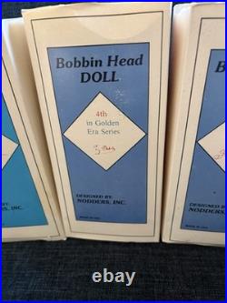 1989 Nodders Golden Era Series Ruth, Gehrig, Jackson, Cobb, Wagner Bobble heads