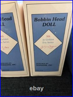 1989 Nodders Golden Era Series Ruth, Gehrig, Jackson, Cobb, Wagner Bobble heads