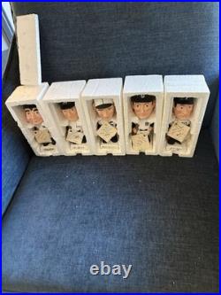 1989 Nodders Golden Era Series Ruth, Gehrig, Jackson, Cobb, Wagner Bobble heads