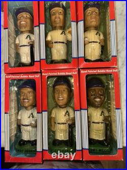 2001 Diamondbacks World Series Hand Painted Bobble Heads! In Box! Set of 6 +