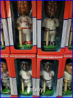 2001 Hand Painted Bobble Heads Baseball MLB Lot of 25 NEW Bobble Dobbles