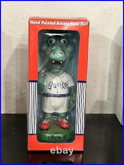 2001 Rancho Cucamonga Quakes Tremor Mascot Bobblehead in Original Box w Letter