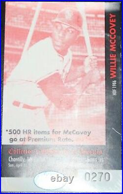 2001 Willie McCovey (SGA) Signed Bobblehead Autograph San Francisco Giants CSA