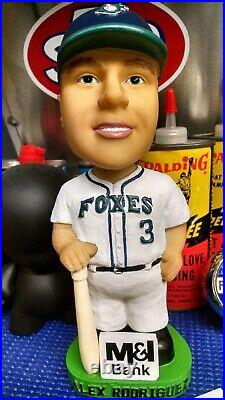 2002 Alex Rodriguez Bobblehead Appleton Foxes M&I Bank Rattlers SGA Yankees