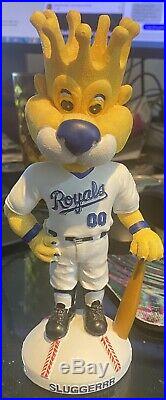 2002 RARE Kansas City Royals Sluggerrr SGA Mascot Bobblehead Baseball 1 of 10000