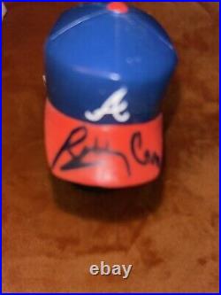 2003 Atlanta Braves HOF Bobby Cox Bobblehead Signed On Cap NIB
