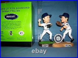 2003 Forever Ichiro Suzuki + Brett Boone Dual Bobblehead Seattle Mariners Mint