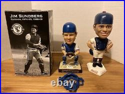 2006 BD&A Texas Rangers Jim Sundberg Bobblehead 2001 Pudge Rodriguez