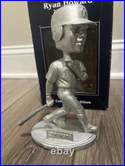 2007 Ryan Howard Silver Platinum Philadelphia Phillies Bobblehead Repaired