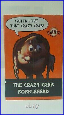 2008 San Francisco Giants CRAZY CRAB Mascot Bobble Head SGA THE ANTI-MASCOT RARE