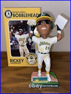 2011 Rickey Henderson Bobblehead SGA NEW Oakland A's Athletics All Time SB King