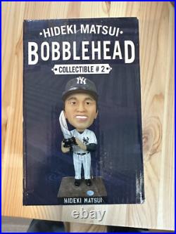 2013 Hideki Matsui bobblehead In the box. ONLY OPENED FOR THIS LISTING