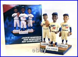 2013 Jackie Robinson Don Newcombe Roy Campanella Statue SGA NOTa Bobblehead