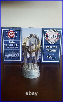 2016 Chicago Cubs Replica World Series Trophy Sga 2017 4/15/17 Bryant, Rizzo