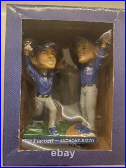 2016 FINAL OUT World Series Chicago Cubs Bobblehead SGA RIZZO / Bryant + bonus